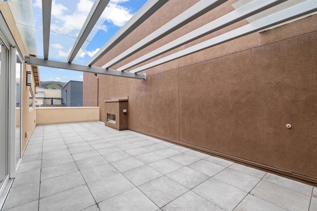 view of patio / terrace featuring a pergola