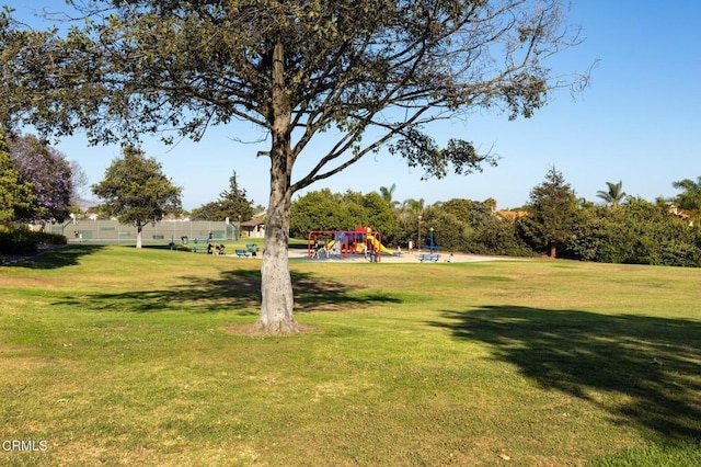 exterior space with a playground