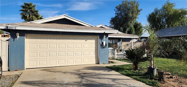 ranch-style house with a garage