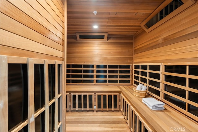 4727 Alonzo Ave, Encino, CA 91316 - view of sauna featuring hardwood / wood-style flooring