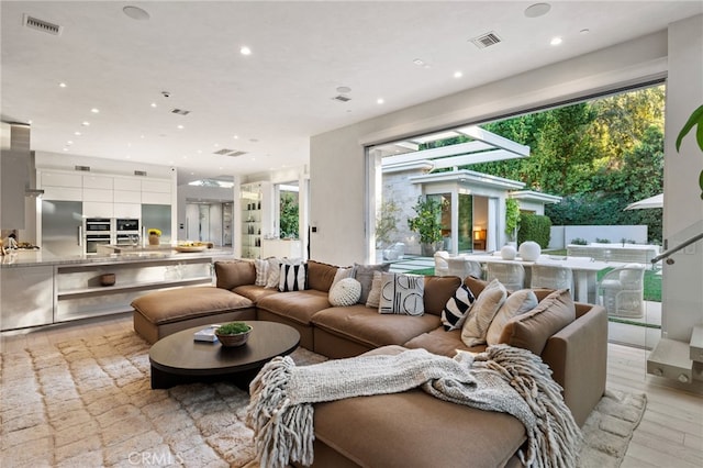 4727 Alonzo Ave, Encino, CA 91316 - living room featuring light hardwood / wood-style floors