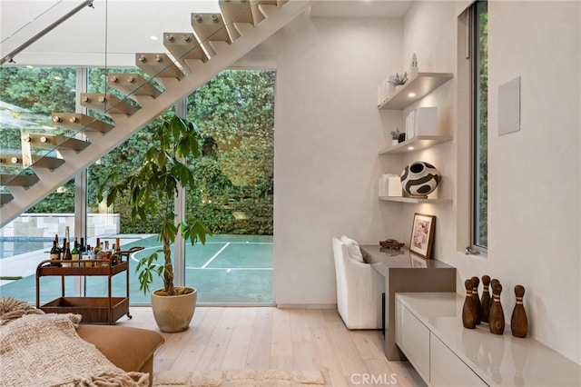 4727 Alonzo Ave, Encino, CA 91316 - entryway with a healthy amount of sunlight and light wood-type flooring