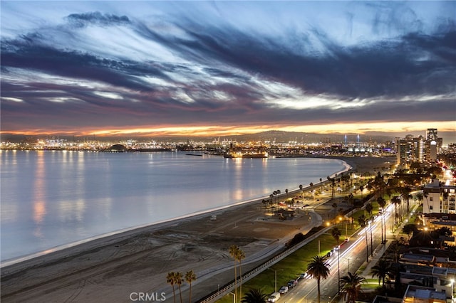 water view with a view of city