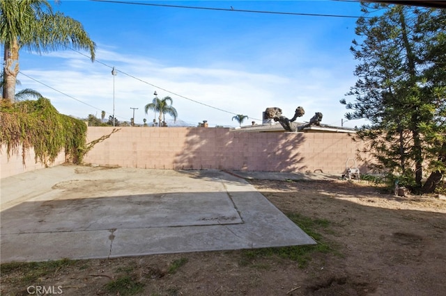 view of yard featuring a patio