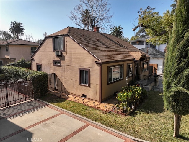 exterior space with a yard and a patio