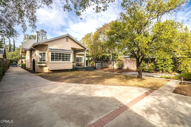 view of front of property featuring central AC