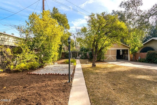 exterior space with an outdoor structure