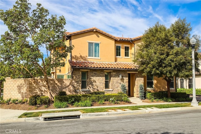 view of mediterranean / spanish house