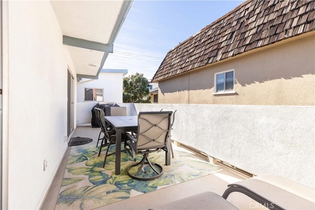 view of patio / terrace with outdoor dining area