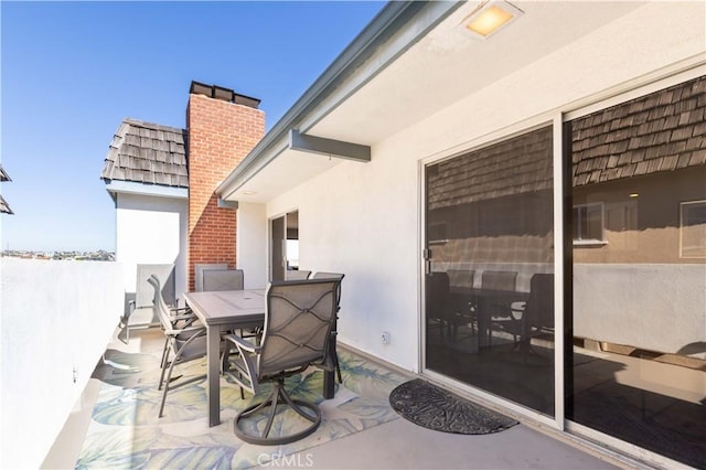 view of patio / terrace with outdoor dining area