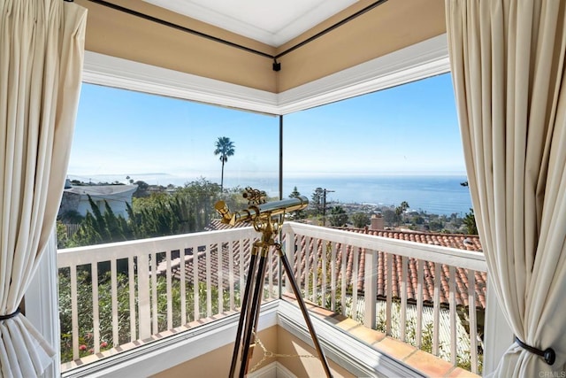 6130 Terryhill Dr, La Jolla, CA 92037 - balcony featuring a water view