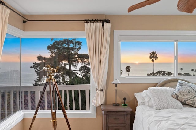 6130 Terryhill Dr, La Jolla, CA 92037 - bedroom featuring a water view