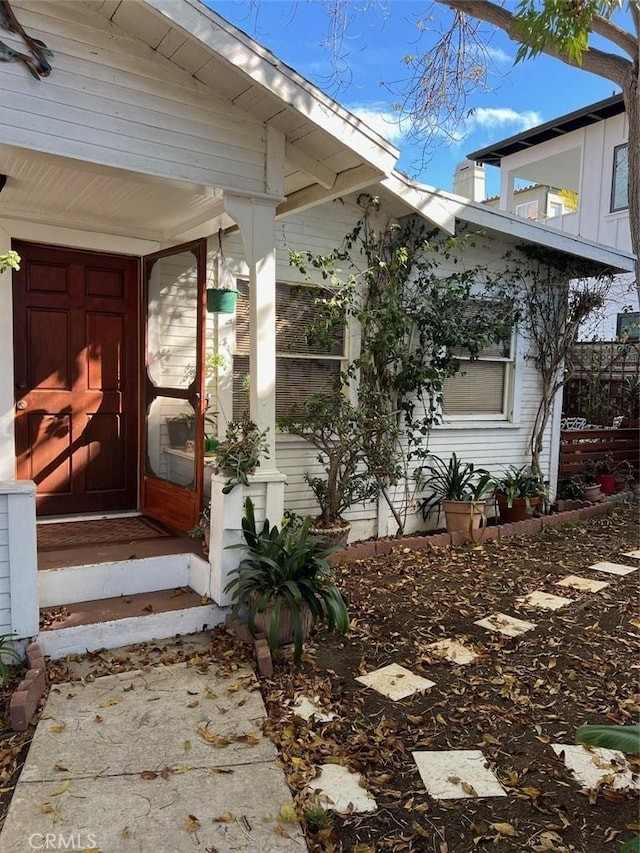 view of entrance to property