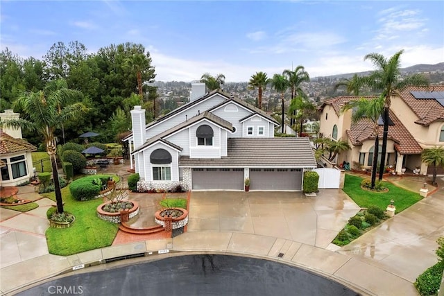 view of front of house featuring a garage