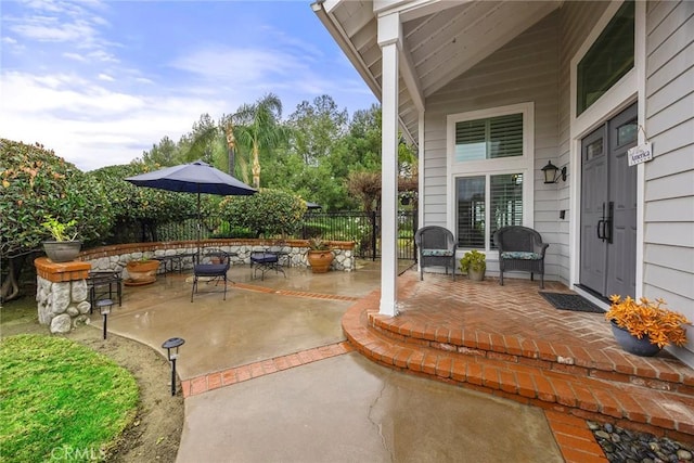 view of patio