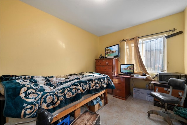 view of tiled bedroom