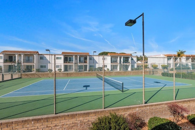 view of tennis court