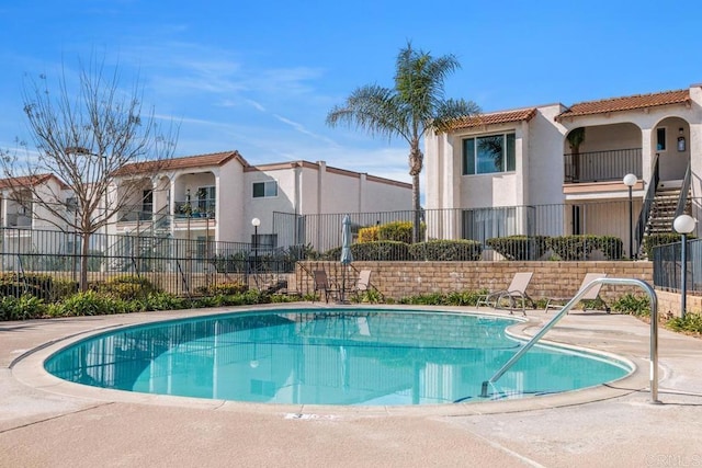 view of pool with a patio area