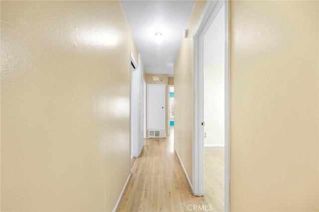 hallway featuring light hardwood / wood-style flooring