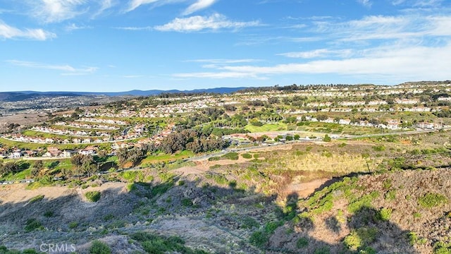 bird's eye view featuring a mountain view