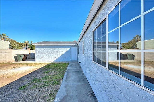 view of home's exterior featuring a patio