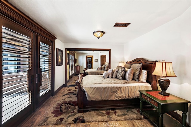 bedroom with french doors