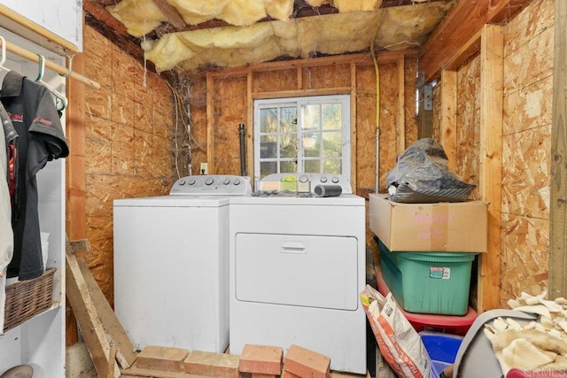 laundry room featuring separate washer and dryer