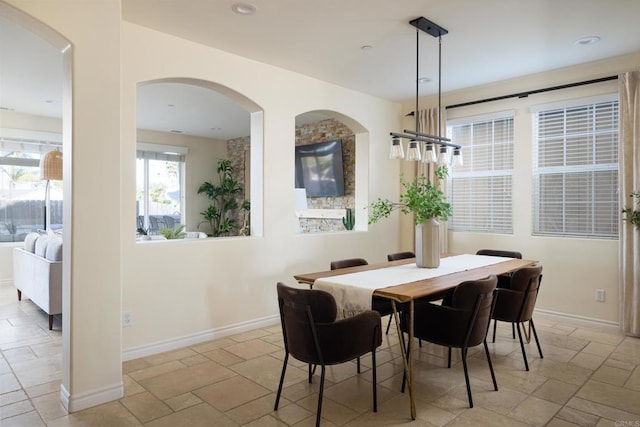 view of dining area