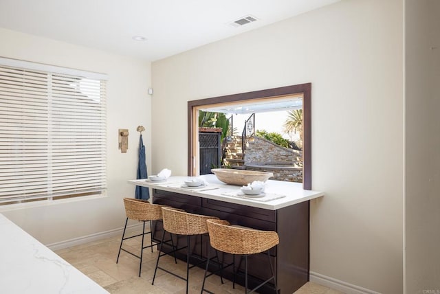 view of dining room