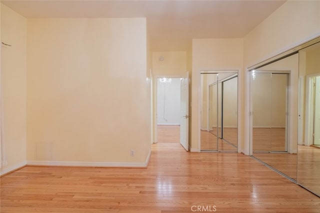 interior space featuring light hardwood / wood-style floors