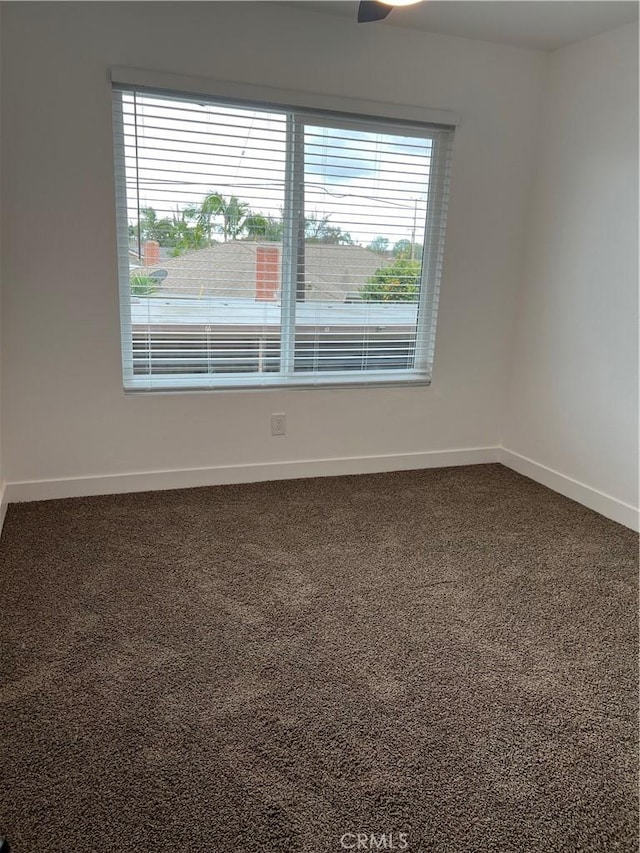 spare room featuring carpet