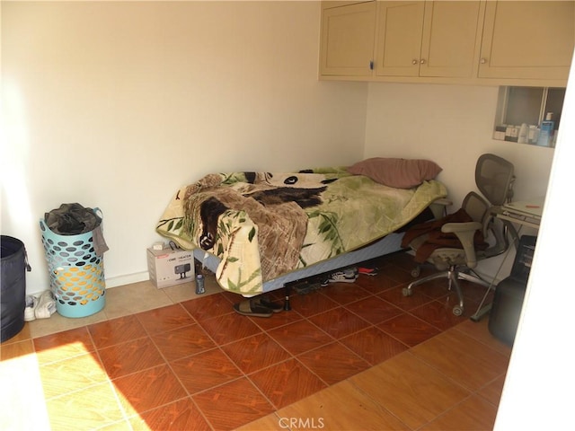 view of tiled bedroom