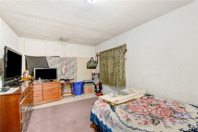 view of tiled bedroom