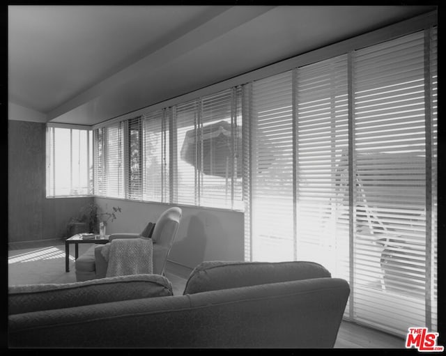 living room with wood-type flooring