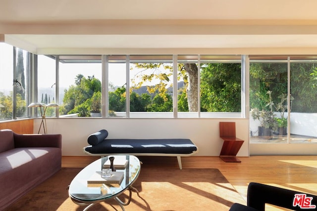 view of sunroom / solarium