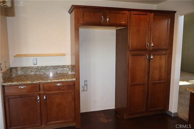 kitchen with light stone counters