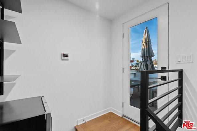 interior space featuring hardwood / wood-style flooring