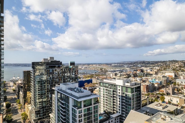 city view featuring a water view