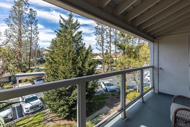 view of balcony