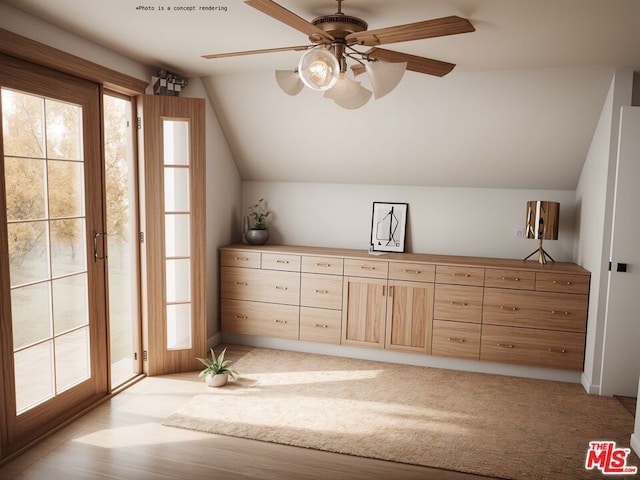 bonus room with lofted ceiling