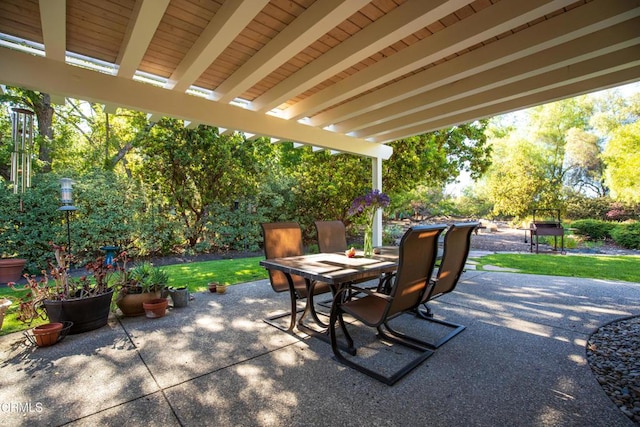 view of patio / terrace with outdoor dining space