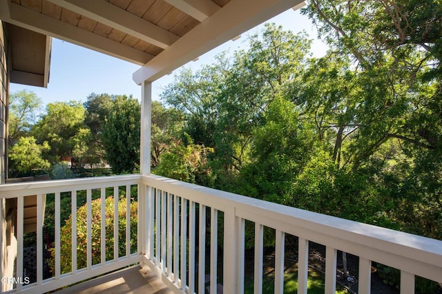 view of balcony