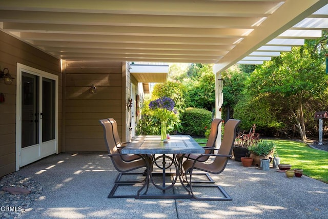 view of patio / terrace with outdoor dining space