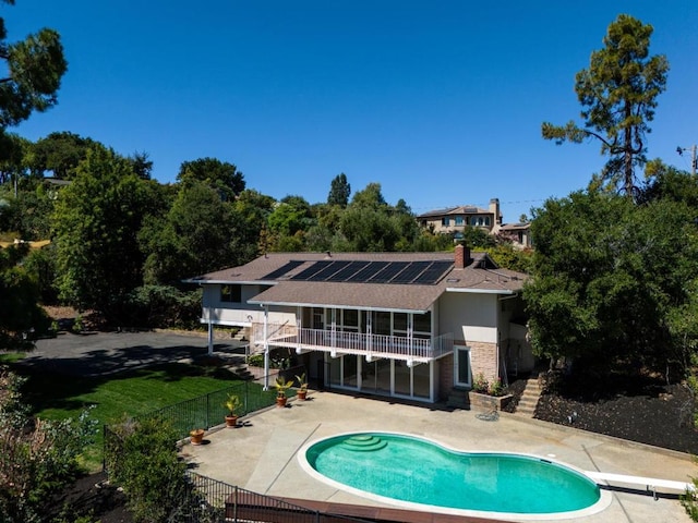 view of pool with a patio area