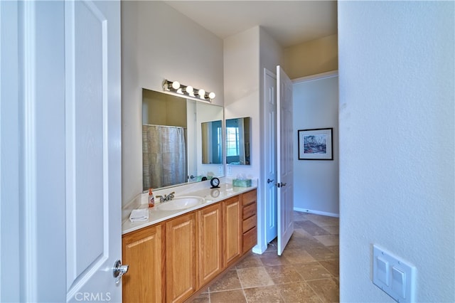 bathroom with vanity