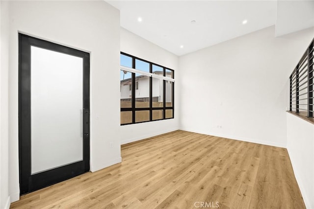 interior space featuring light hardwood / wood-style flooring