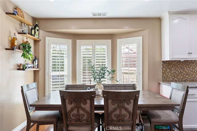 view of dining space