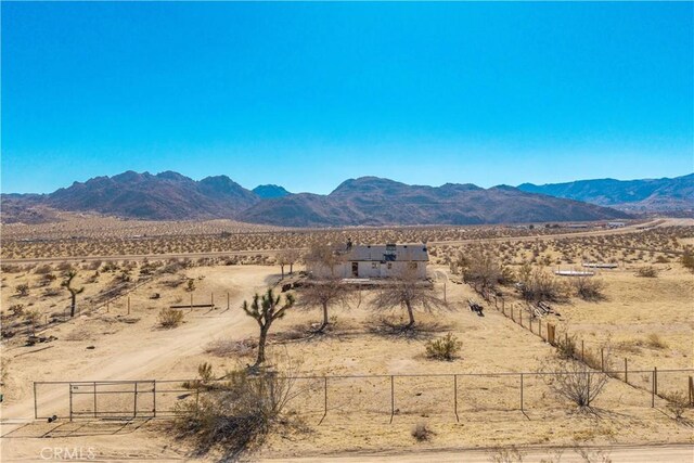 property view of mountains featuring a rural view