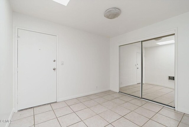 4902 Sandyland Rd Unit 244, Carpinteria, CA 93013 - unfurnished bedroom with light tile patterned floors and a closet