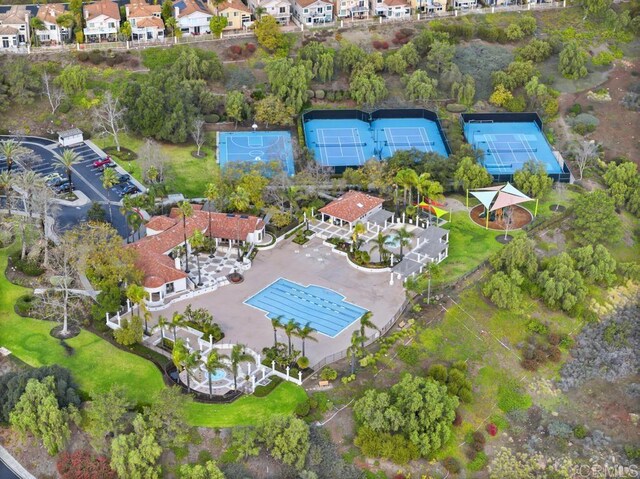 bird's eye view featuring a residential view